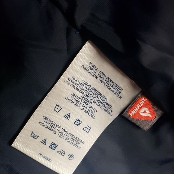 Women's Lands' End Quilted Purple Yellow Floral Leaf Zip Up Jacket Size S-4/6 - Picture 10 of 11